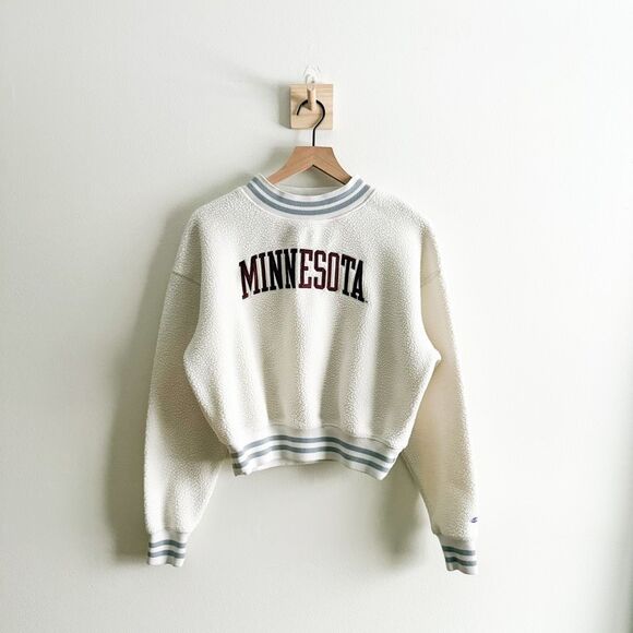 Champion Minnesota Sherpa Sweatshirt Size M - Picture 1 of 5